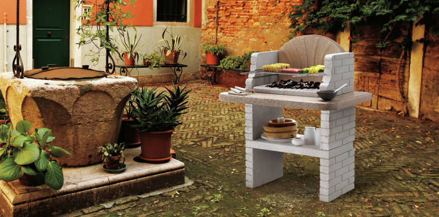 barbecue nuovo vulcano en pierre