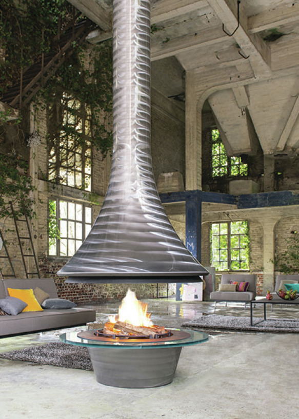 Cheminée contemporaine BORDELET - groupe SDEGUIN - AVEYRON et LOT